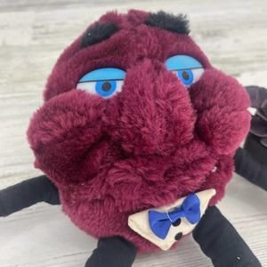 California Raisins Mr. Bow Tie Plush Vintage 1988 Acme Stuffed Animal